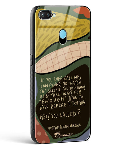 Team Text [doodleodrama] Glass Case Phone Cover (Realme)