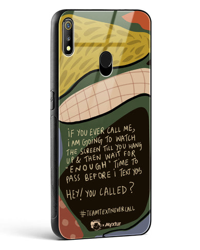 Team Text [doodleodrama] Glass Case Phone Cover (Realme)