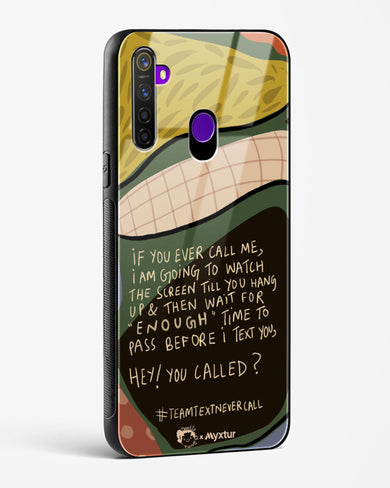 Team Text [doodleodrama] Glass Case Phone Cover (Realme)