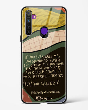 Team Text [doodleodrama] Glass Case Phone Cover (Realme)