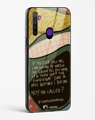 Team Text [doodleodrama] Glass Case Phone Cover (Realme)