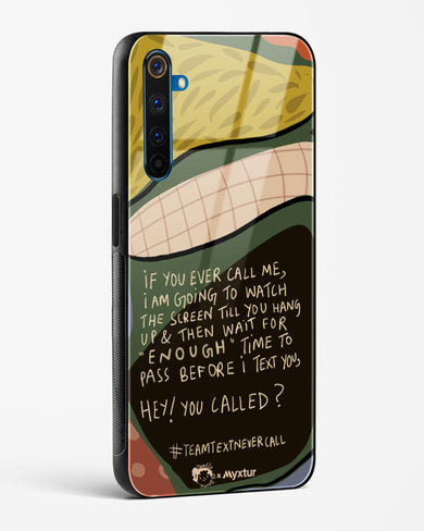 Team Text [doodleodrama] Glass Case Phone Cover (Realme)