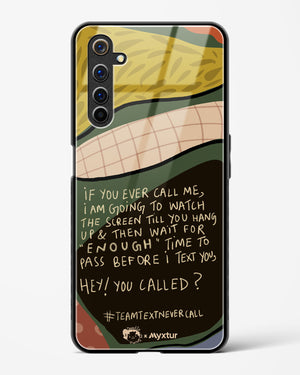 Team Text [doodleodrama] Glass Case Phone Cover (Realme)
