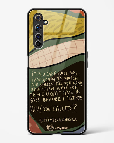 Team Text [doodleodrama] Glass Case Phone Cover (Realme)