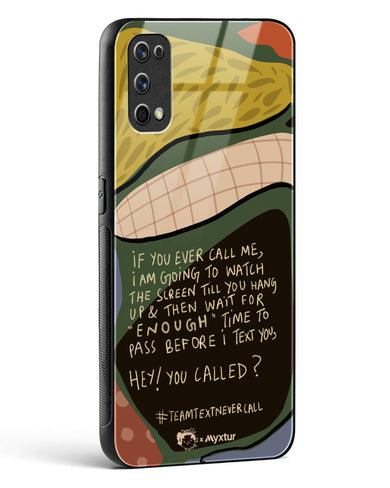 Team Text [doodleodrama] Glass Case Phone Cover (Realme)