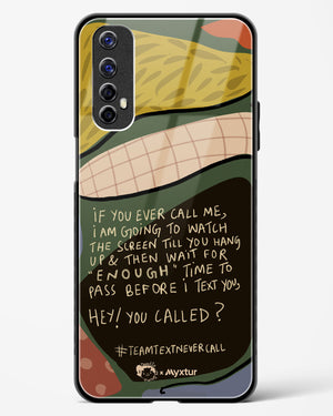 Team Text [doodleodrama] Glass Case Phone Cover (Realme)