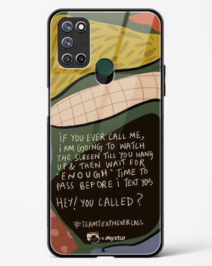 Team Text [doodleodrama] Glass Case Phone Cover (Realme)