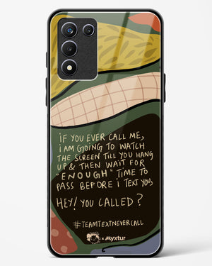Team Text [doodleodrama] Glass Case Phone Cover (Realme)