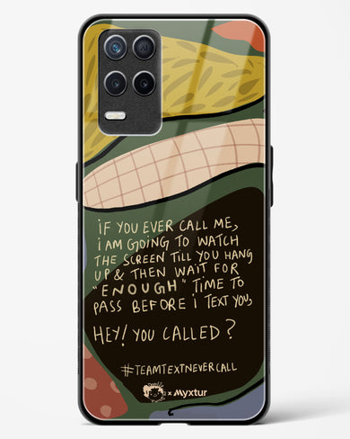 Team Text [doodleodrama] Glass Case Phone Cover (Realme)