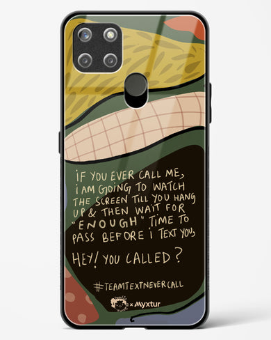Team Text [doodleodrama] Glass Case Phone Cover (Realme)