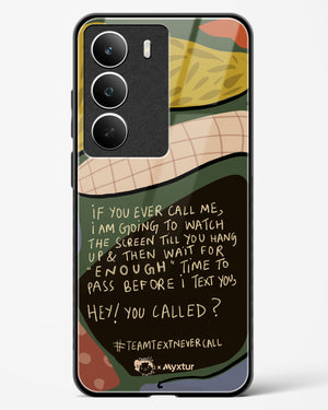 Team Text [doodleodrama] Glass Case Phone Cover (Realme)