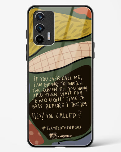 Team Text [doodleodrama] Glass Case Phone Cover (Realme)