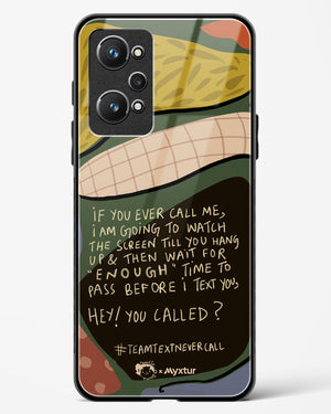 Team Text [doodleodrama] Glass Case Phone Cover (Realme)
