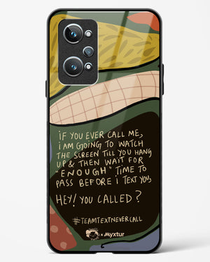 Team Text [doodleodrama] Glass Case Phone Cover (Realme)