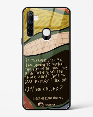 Team Text [doodleodrama] Glass Case Phone Cover (Realme)