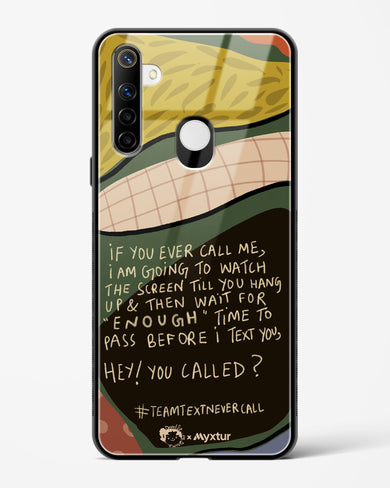Team Text [doodleodrama] Glass Case Phone Cover (Realme)