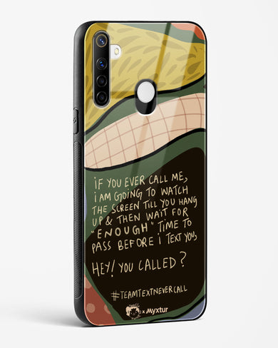 Team Text [doodleodrama] Glass Case Phone Cover (Realme)