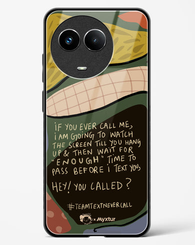 Team Text [doodleodrama] Glass Case Phone Cover (Realme)