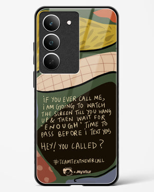 Team Text [doodleodrama] Glass Case Phone Cover (Realme)