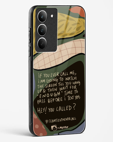 Team Text [doodleodrama] Glass Case Phone Cover (Realme)