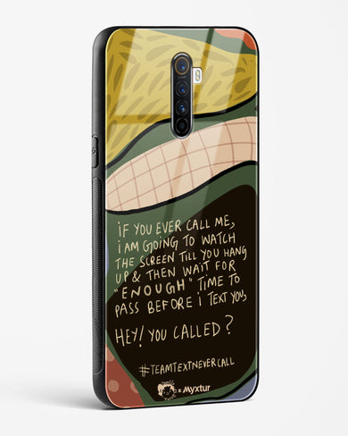 Team Text [doodleodrama] Glass Case Phone Cover (Realme)