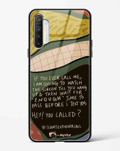 Team Text [doodleodrama] Glass Case Phone Cover (Realme)