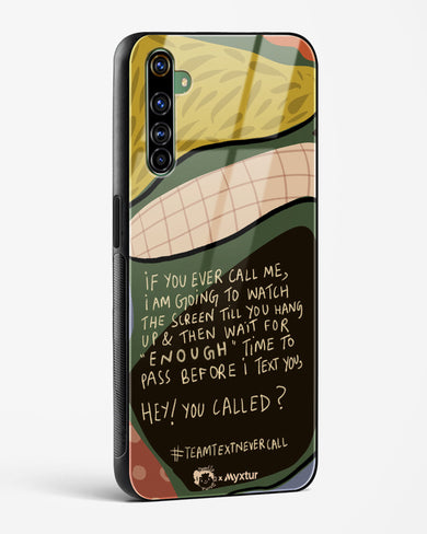 Team Text [doodleodrama] Glass Case Phone Cover (Realme)