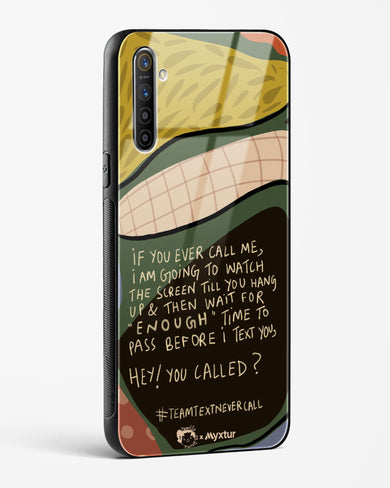 Team Text [doodleodrama] Glass Case Phone Cover (Realme)