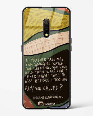 Team Text [doodleodrama] Glass Case Phone Cover (Realme)