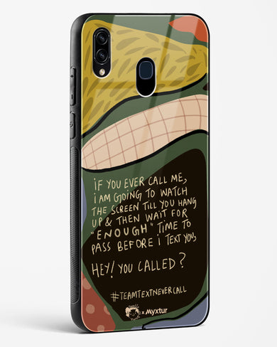 Team Text [doodleodrama] Glass Case Phone Cover-(Samsung)