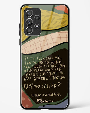 Team Text [doodleodrama] Glass Case Phone Cover (Samsung)