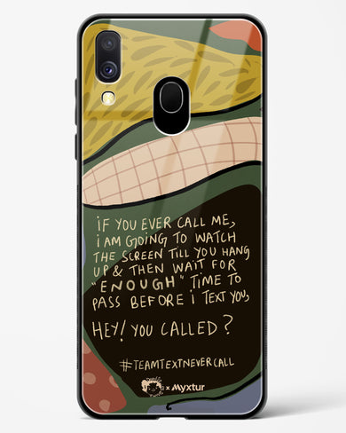 Team Text [doodleodrama] Glass Case Phone Cover-(Samsung)