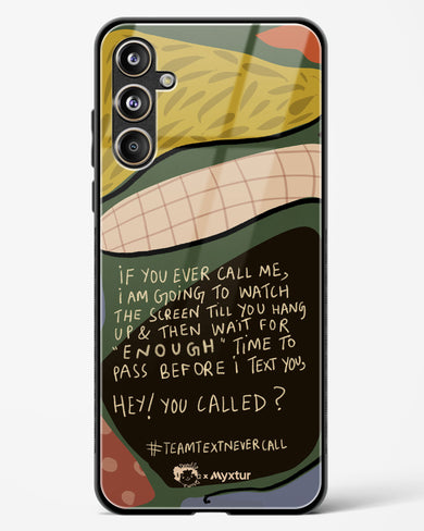 Team Text [doodleodrama] Glass Case Phone Cover (Samsung)