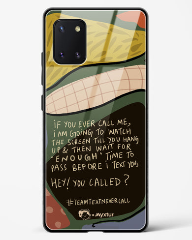 Team Text [doodleodrama] Glass Case Phone Cover (Samsung)