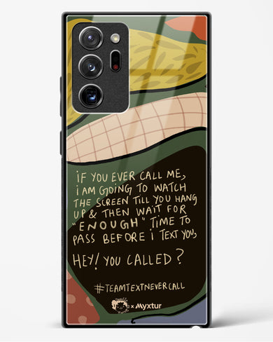 Team Text [doodleodrama] Glass Case Phone Cover (Samsung)