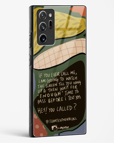 Team Text [doodleodrama] Glass Case Phone Cover (Samsung)