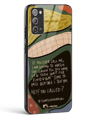 Team Text [doodleodrama] Glass Case Phone Cover-(Samsung)