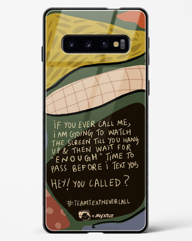 Team Text [doodleodrama] Glass Case Phone Cover-(Samsung)