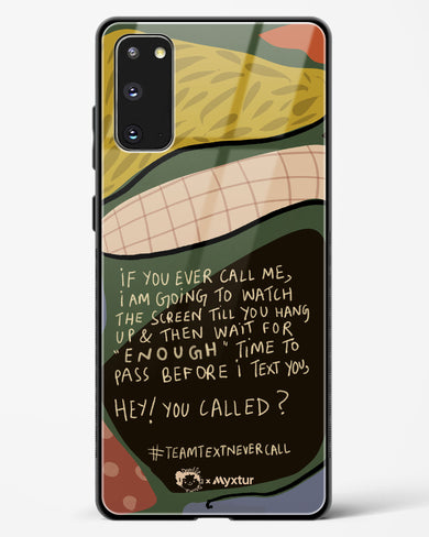 Team Text [doodleodrama] Glass Case Phone Cover (Samsung)