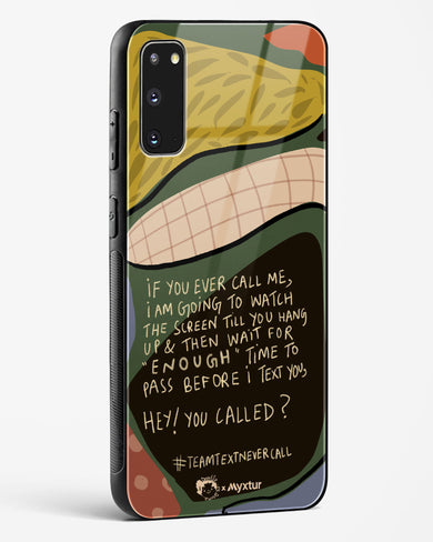 Team Text [doodleodrama] Glass Case Phone Cover (Samsung)