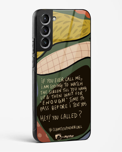 Team Text [doodleodrama] Glass Case Phone Cover (Samsung)