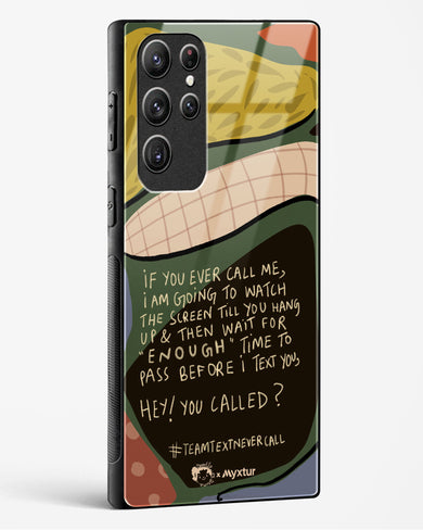 Team Text [doodleodrama] Glass Case Phone Cover (Samsung)