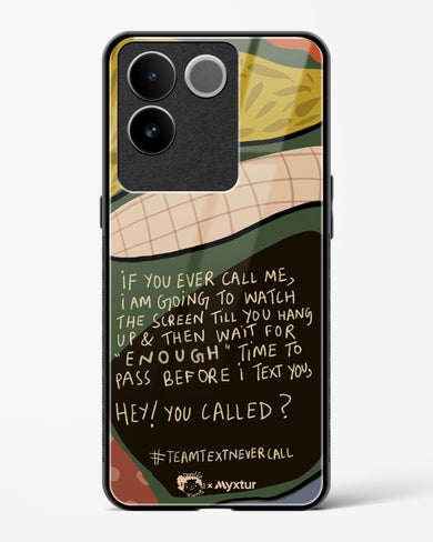 Team Text [doodleodrama] Glass Case Phone Cover (Vivo)