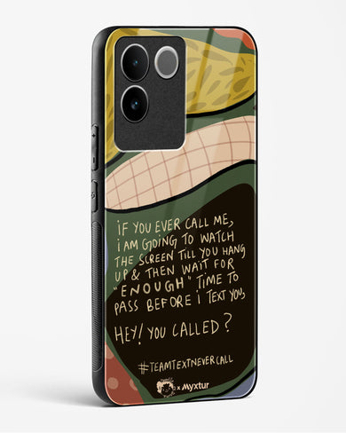 Team Text [doodleodrama] Glass Case Phone Cover (Vivo)