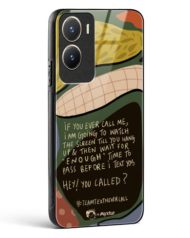 Team Text [doodleodrama] Glass Case Phone Cover (Vivo)