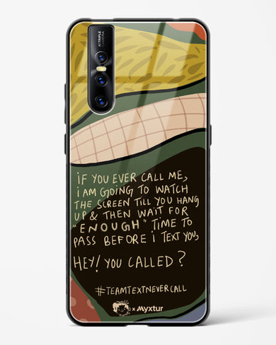 Team Text [doodleodrama] Glass Case Phone Cover (Vivo)