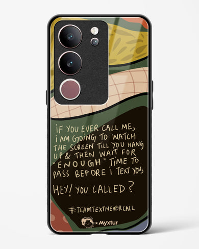 Team Text [doodleodrama] Glass Case Phone Cover (Vivo)