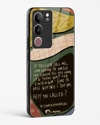 Team Text [doodleodrama] Glass Case Phone Cover (Vivo)