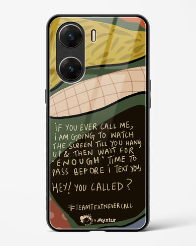 Team Text [doodleodrama] Glass Case Phone Cover (Vivo)