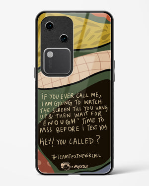 Team Text [doodleodrama] Glass Case Phone Cover (Vivo)